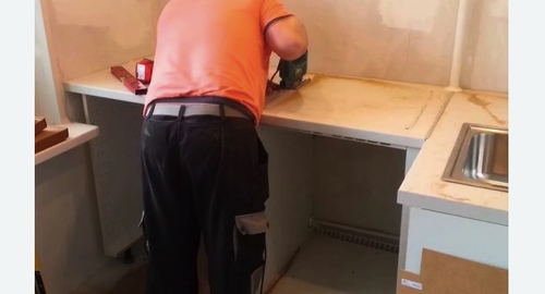 Сборка кухонного гарнитура. Медынь